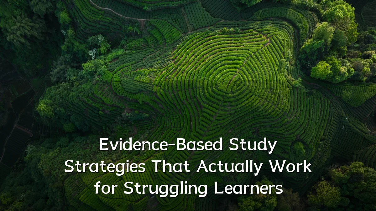 Evidence-Based Study Strategies That Actually Work for Struggling Learners