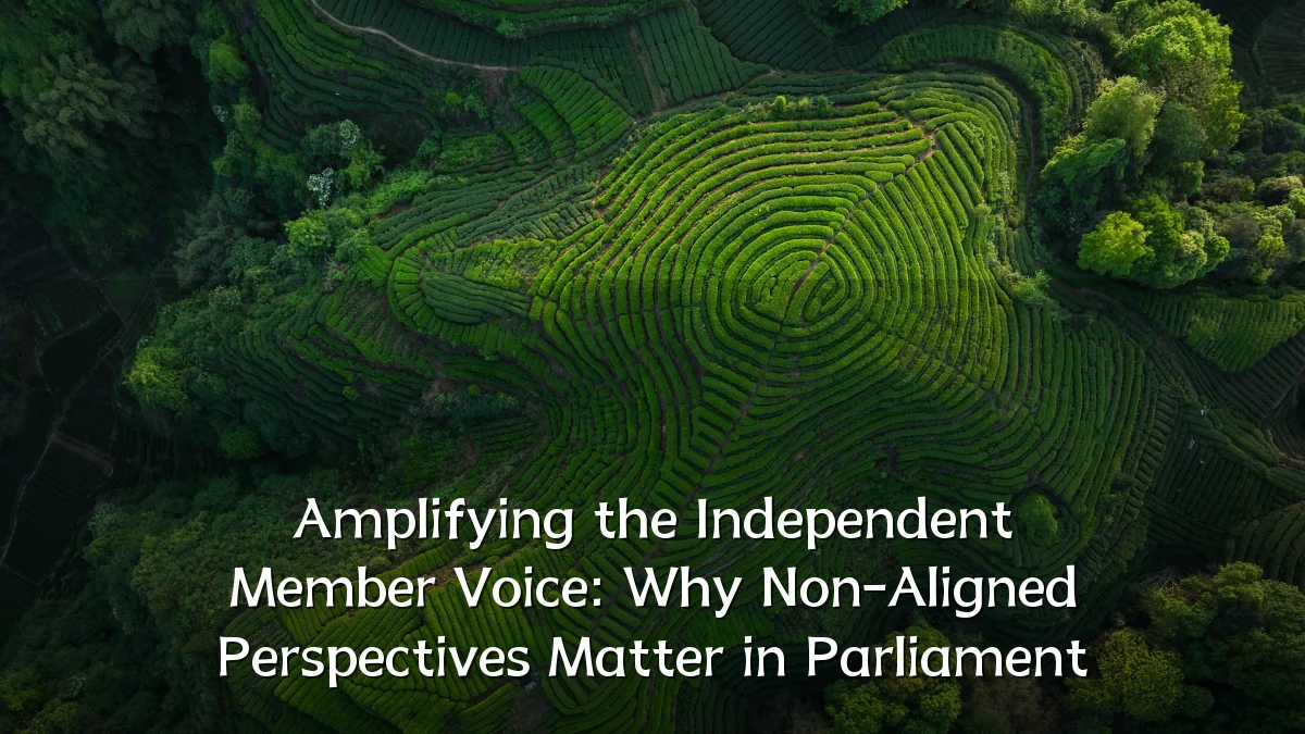 Amplifying the Independent Member Voice: Why Non-Aligned Perspectives Matter in Parliament