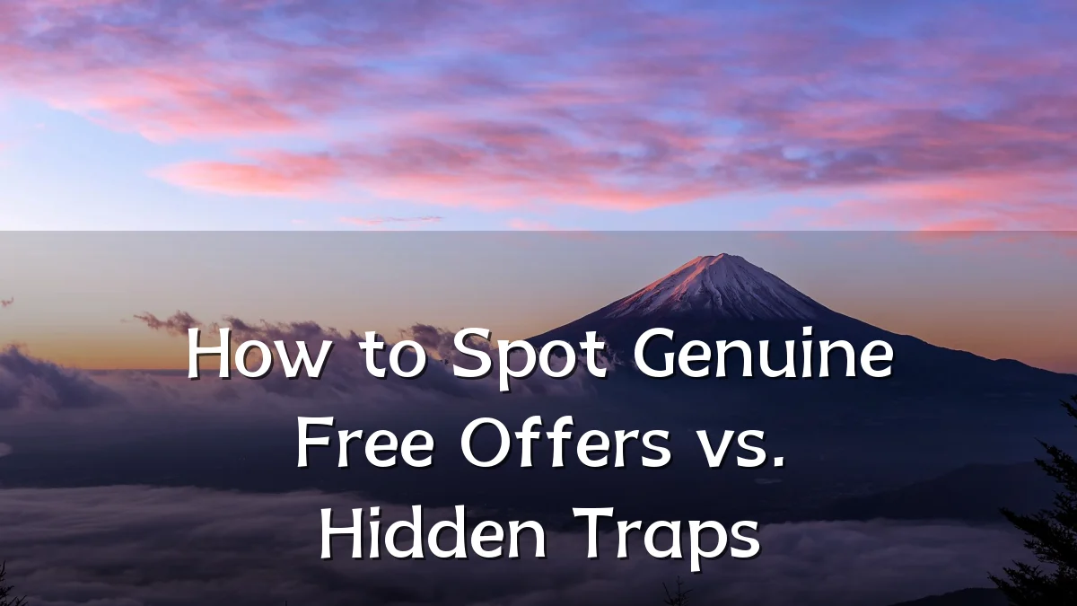 How to Spot Genuine Free Offers vs. Hidden Traps