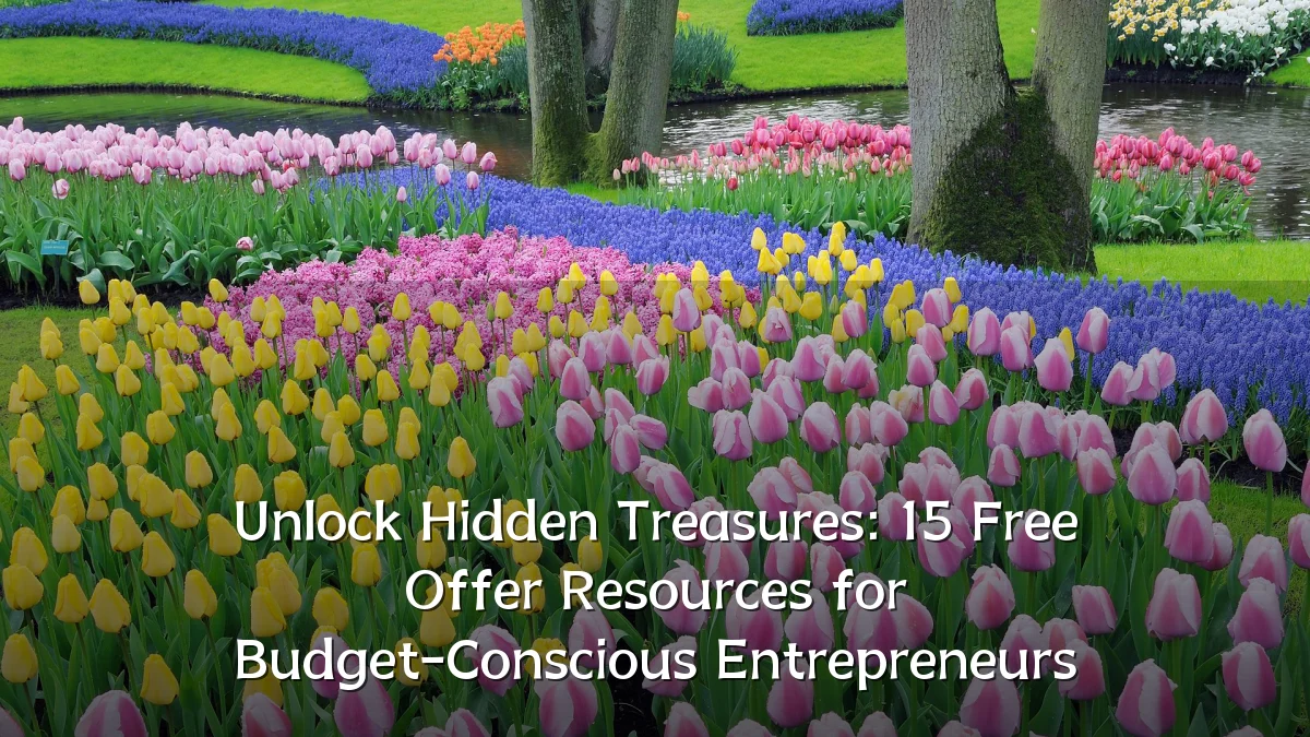 Unlock Hidden Treasures: 15 Free Offer Resources for Budget-Conscious Entrepreneurs