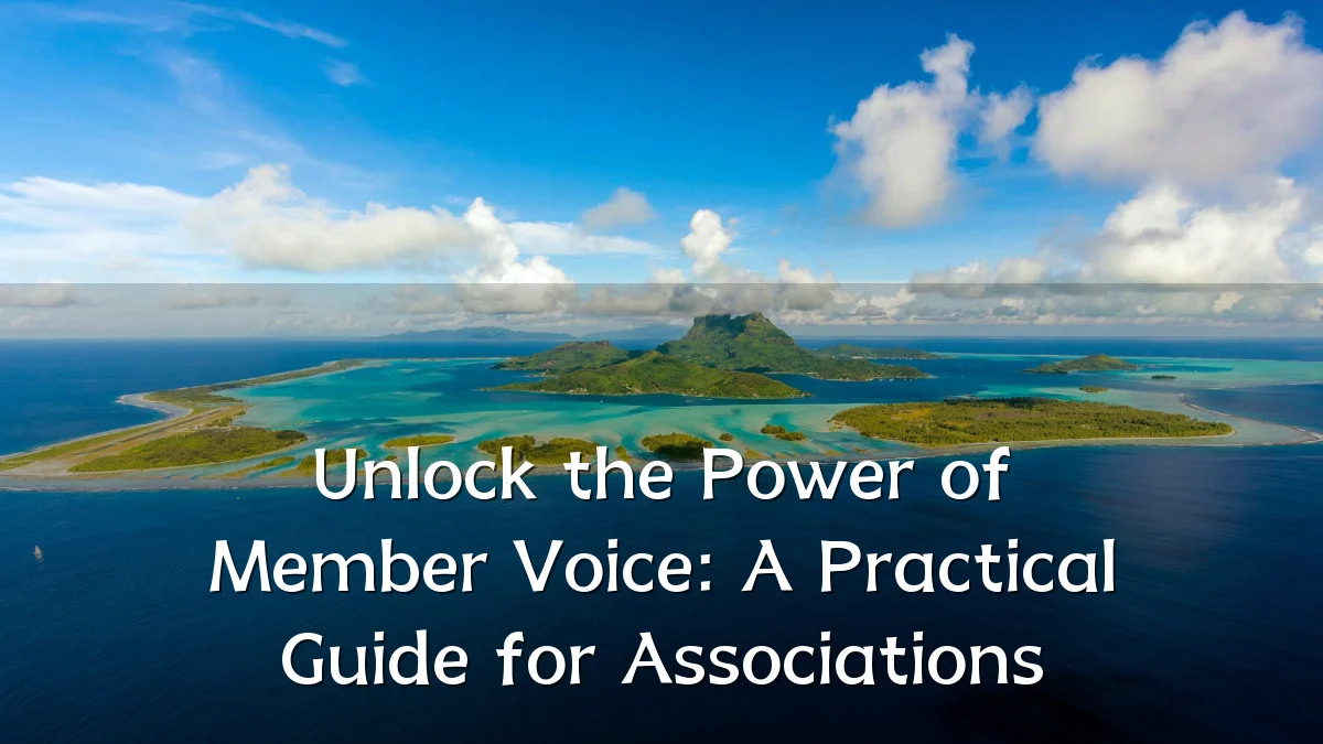 Unlock the Power of Member Voice: A Practical Guide for Associations