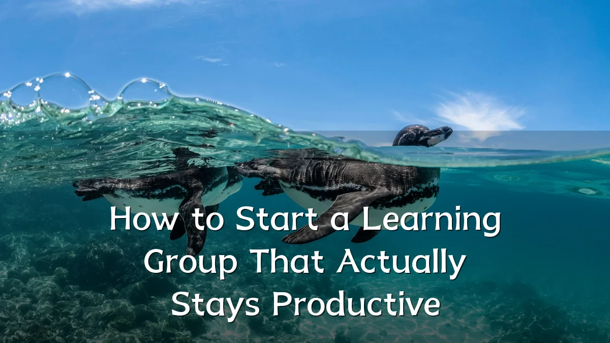 How to Start a Learning Group That Actually Stays Productive