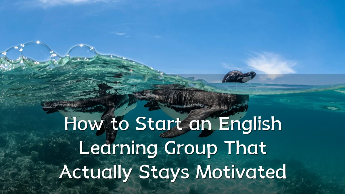 How to Start an English Learning Group That Actually Stays Motivated