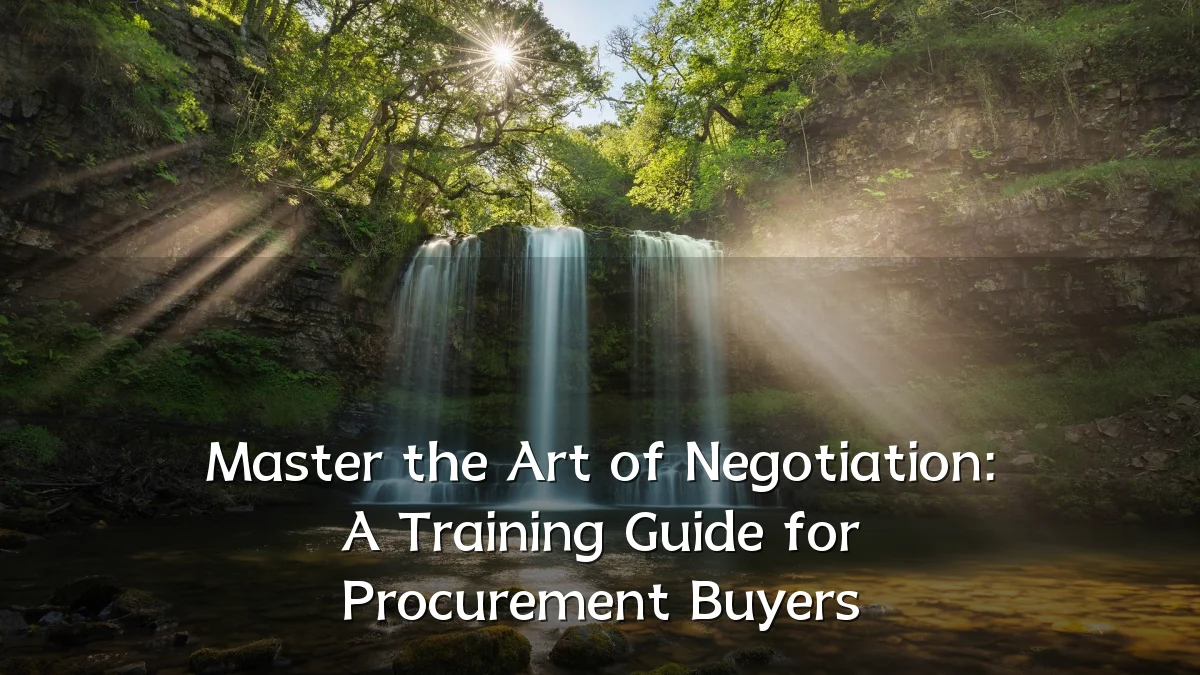 Master the Art of Negotiation: A Training Guide for Procurement Buyers