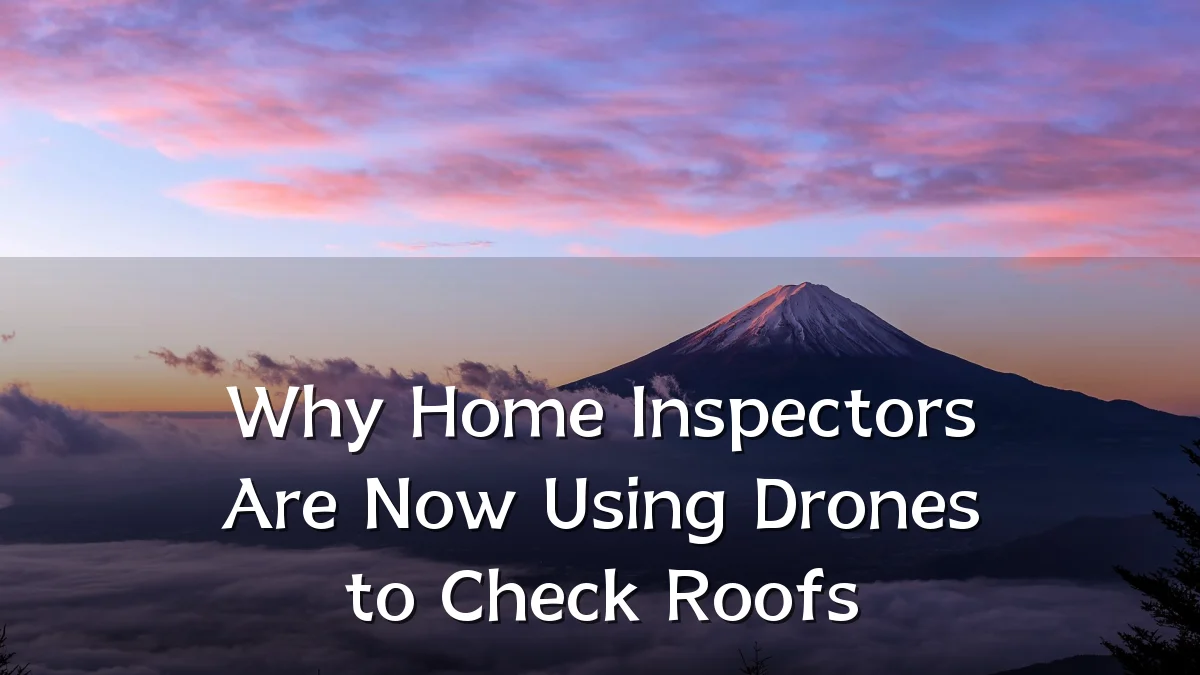 Why Home Inspectors Are Now Using Drones to Check Roofs